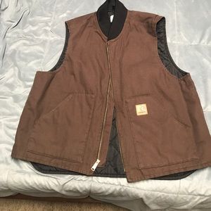 Carhartt canvas quilted vest NWOT